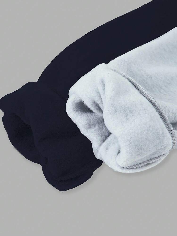 Sparklyn 2件套少女休闲斜肩舒适百搭保暖长袖卫衣，秋冬季 - 彩色 - 查看 4