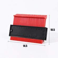 1件装 5英寸/10英寸轮廓规复制器,可调节精密复制非对称形状测量工具,角部轮廓测量尺,木材模板,地毯,瓷砖和复合地板 - 彩色 - 查看 15