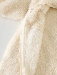 قطعتان جمبسوت طويلة الأكمام مطرزة بطبعة الكوالا الناعمة والدافئة للأطفال حديثي الولادة، ملابس سميكة ودافئة للخريف/الشتاء - متعدد الألوان - مشاهدة 8