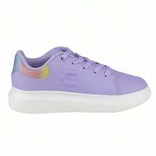 Tenis Charly Kids Niña 1098390 Lila Tipo Choclo Zapatillas Infantiles Con Estilo Actual Colores Suaves Y Talón Iridiscente Comodidad Todo El Día Para Salidas, Juego Y Looks Casual - Lila Púrpura - Ver 3