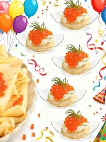 Platos de aperitivo con forma de hoja pequeña, platos de postre y mantequilleras de plástico transparente, adecuados para salsas, postres, frutas, aperitivos, excelentes para bodas y fiestas (diseño de hoja)