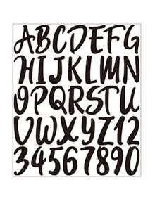 608 Pieces 8 Sheets Letters Stickers Self Adhesive Vinyl Letter Alphabet Number Stickers Mailbox Numbers Sticker, Decals For Classroom Decor, Sign, Door, Business (Black, 1 Inch,2lnch,0.5lnch))There Are Two Kinds Of Packing Quantity You Can Choose Respectively (8 Sheets 1 Set, 4 Sheets 1 Set), You Can Choose According To Your Needs.