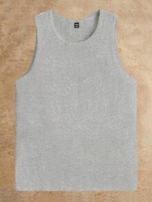 Manfinity VCAY 男士针织休闲上衣3件装，适合日常穿着，男士背心套装，男士无袖上衣，男士基础款背心 - 彩色 - 查看 3