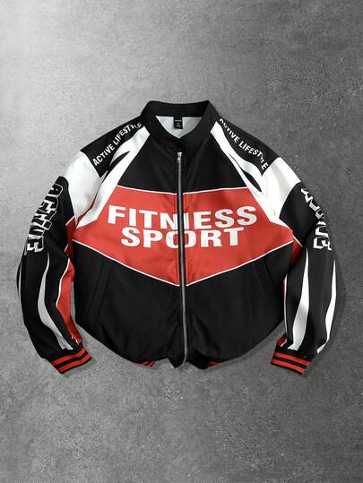 Street Life Chaqueta de carreras para hombres, adecuada para otoño/invierno