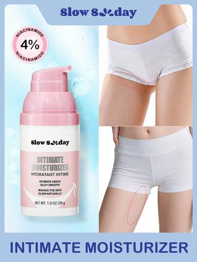 Humectante íntimo SlowSunday, apto para la línea del bikini, muslos internos y otras partes del Body, con manteca de karité y niacinamida, que nutre, suaviza y aclara la piel, apto para el verano, Y2K, ideal para fiestas