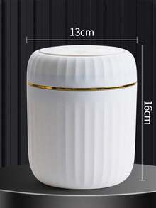 Mini Desktop Trash Can, Pedal Style Waste Bin For Living Room, Bedroom, Car, Dining Room - Multicolor - View 23