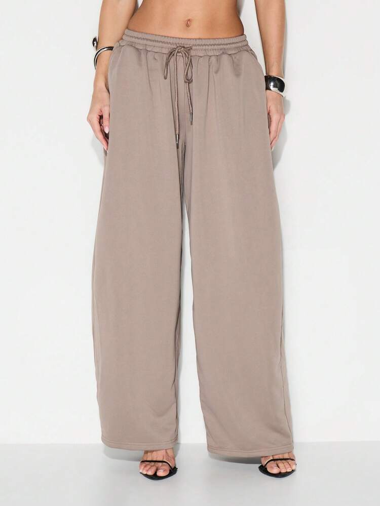 KIZN Wide Leg Drawstring Casual Pants