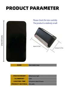 4pcs/8pcs/12pcs/16pcs Solar Lights 1 LED Wall Lamp Set, Black Shell, Warm White/White Light, Outdoor Garden Wall Fence Pathway Landscape Stairway Solar Lights - Black - View 8