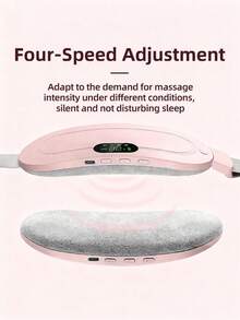 Teckwe Menstrual Heating Pad, Cycle Heating Pad For Cramps,Female Menstrual Electric Belt, Hot Compress, Heating, Home Use, Vibrating Waist Massager, Rechargeable Model, Stomach Heating Pad, Perfect Choice For Valentine's Day Gifts Hot Massage Stomach Heating Pad For Ladies And Girls To Relieve Pain - Multicolor - View 5