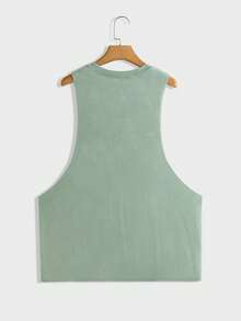 EASEVO 5pcs/Pack Plus Size Men's Casual Loose Knit Tank Top, Suitable For Summer - White - View 7