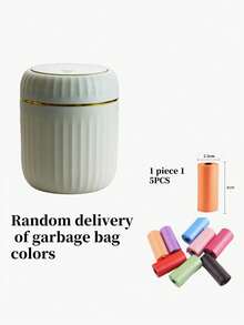 Mini Desktop Trash Can, Pedal Style Waste Bin For Living Room, Bedroom, Car, Dining Room - Multicolor - View 11
