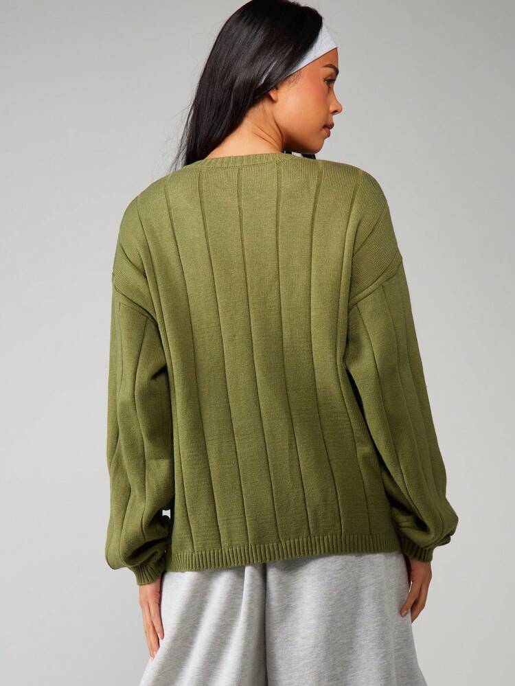 MISSGUIDED Chunky Ribbed Button Front Cardigan With Oversized Relaxed Fit For Fall Winter Cozy Layering Christmas