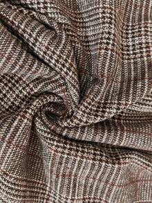 SHEIN 秋季孕妇休闲复古纽扣装饰连衣裙 - 彩色 - 查看 6