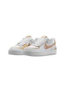 Nike Air Force 1 Low Shadow Women's Sneakers Gold DZ1847 - White/Hemp-Team Gold-White - View 2