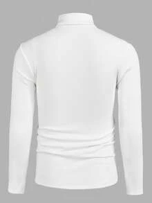 Manfinity NXTstreet 两件装男士休闲高领长袖T恤，秋冬 - 彩色 - 查看 10