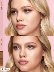 SHEGLAM Trio Hero 臉部彩妝盤-駝色輪廓兩用多用途塑形粉 品牌 美容 化妝 化妝品 適合女性與女孩 完美搭配冬季 Y2K 時尚 流行 生日禮物 假期 派對準備就緒 最佳顏色 - Camel - 查看 3