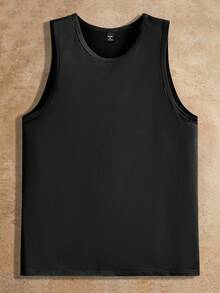 HIMLAND 3pcs Pack Men's Knitted Casual Top Men Tank Tops Pack Men Sleeveless T-Shirts White Tank Top Men Multi Pack Men Tops Sleeveless Men Tank Tops Multi Pack Men Sleeveless Tops - Black and White - View 6