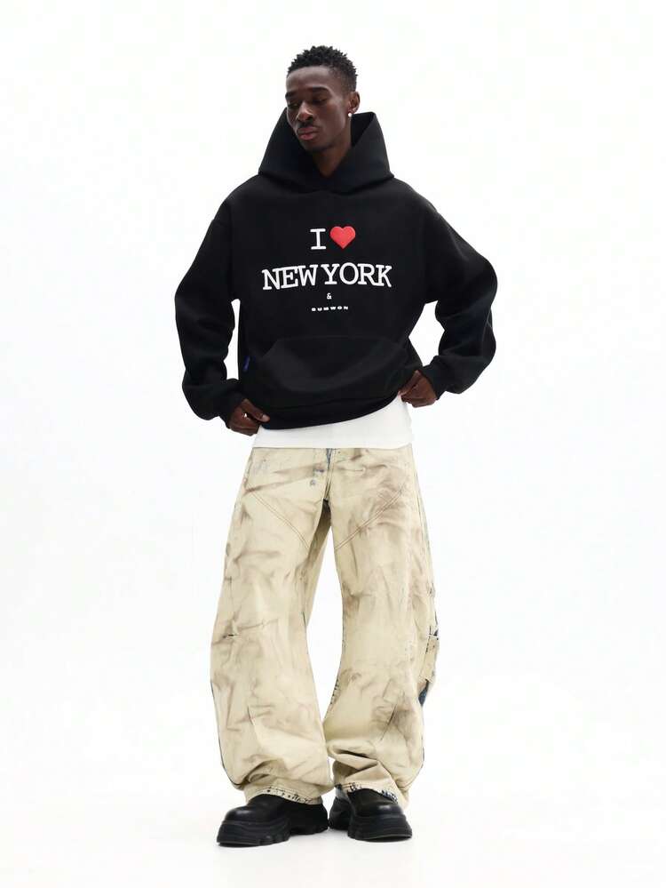 I Love New York Hoodie With Drawstring