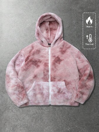 Street Life Veste à capuche décontractée tie-dye pour hommes, automne/hiver