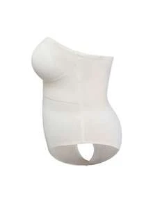 SHAPORA Plus Size Seamless Bodysuit, Skin Color, Casual & Comfortable, Daily Wear, Shapewear For Tummy Control Bodysuit Shapewear Strapless Body Shaper - Apricot - View 6