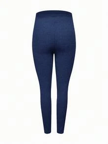 Modmama 孕妇休闲纯色高腰打底裤