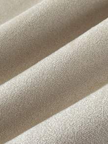 Elamini 仿绒面革绒领拉链口袋落肩长袖宽松外套，时尚街头风复古优雅高端简约设计，适合休闲、外出、约会、秋冬季穿着。 - 杏色 - 查看 9