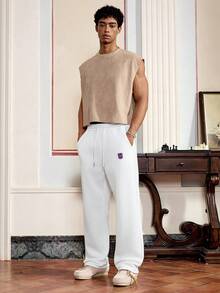 Manfinity VCAY 3 件装男士休闲运动裤，松紧腰带口袋，黑色/白色/灰色 - 彩色 - 查看 9