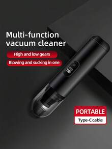 Teckwe Car Vacuum Cleaner: Car-Specific, High Suction, Wireless Handheld, Home-Usable, Compact & Mini, Blowing & Suction 2-In-1 Vacuum Cleaner,Two Batteries, Each With A Capacity Of 1500 MAh - Multicolor - View 4
