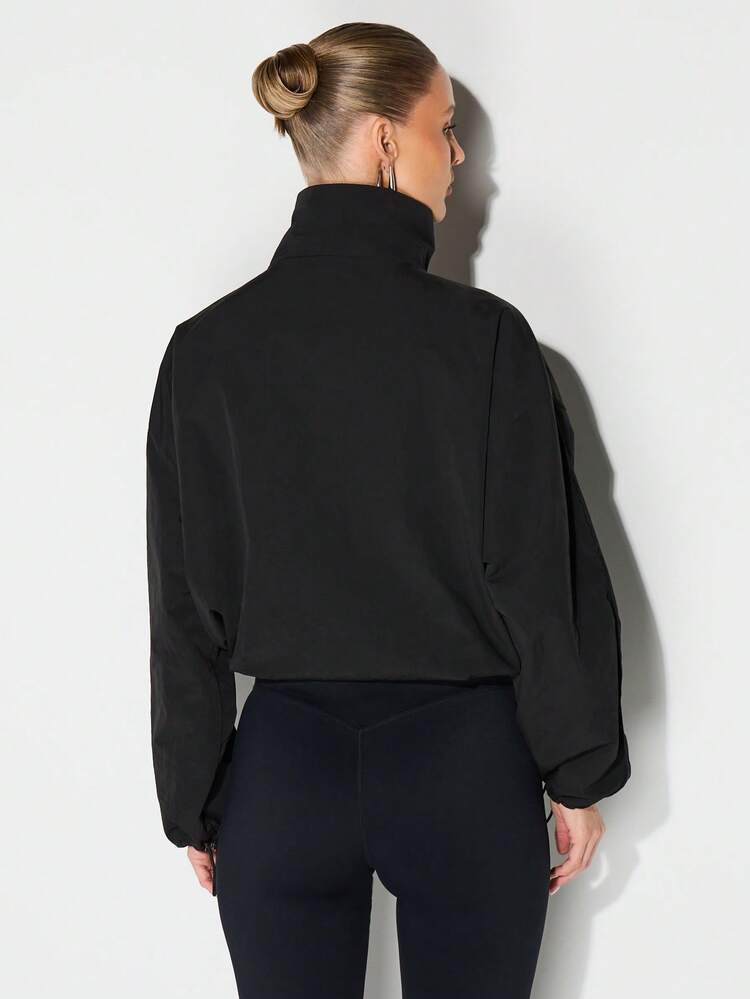 KIZN Veste de survêtement à col montant et fermeture éclair intégrale