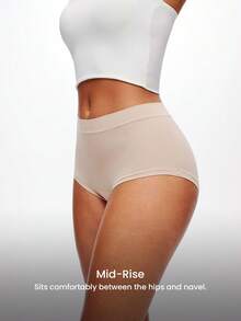 LUVLETTE 2条装中腰基础款隐形三角裤女士内裤套装 - 休闲舒适