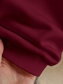 Lalippa Plus Size Solid Color Half-Zip Turtleneck Long Sleeve Pullover Sweatshirt, Autumn/Winter