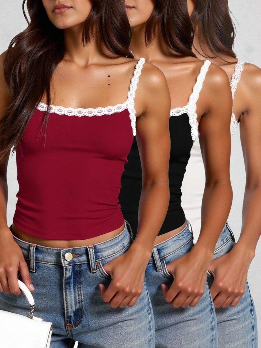 INAWLY 女士时尚无袖背心，适合夏季 - 彩色 - 查看 1