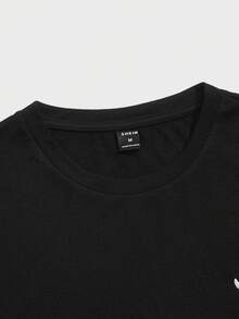 Manfinity BRENVOR Men's Minimalist Printed Round Neck Short Sleeve T-Shirt, Couple Things