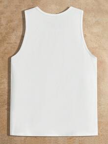 HIMLAND 3pcs Pack Men's Knitted Casual Top Men Tank Tops Pack Men Sleeveless T-Shirts White Tank Top Men Multi Pack Men Tops Sleeveless Men Tank Tops Multi Pack Men Sleeveless Tops - Black and White - View 9