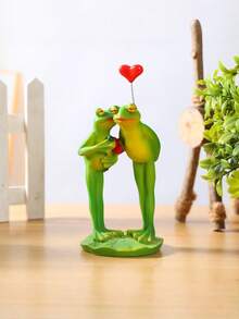 Zazumi Cottage Core Frosch Deko Harzfigur mit ausdrucksstarkem Gesicht, Weihnachtskamin Regal Dekoration im skandinavischen Stil, skurriles Geschenkidee für Herbst Winter Feiertage, Strumpffüller
