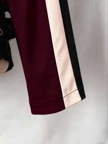 EgrlEra 女士撞色街头摩托车PU皮夹克 - 彩色 - 查看 4