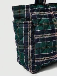 ROMWE Grunge Punk 时尚女士手提包，适合日常通勤 - 綠色 - 查看 5