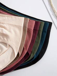 7pcs/Pack Comfortable Seamless Panties, Butt Lifting Women's Briefs