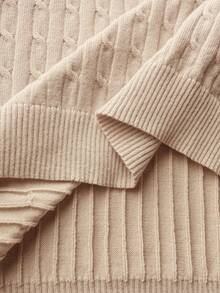 Manfinity Mode Men's Solid Color Short Sleeve Knitted Top