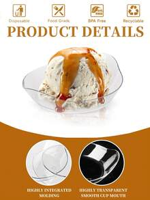 Platos de aperitivo con forma de hoja pequeña, platos de postre y mantequilleras de plástico transparente, adecuados para salsas, postres, frutas, aperitivos, excelentes para bodas y fiestas (diseño de hoja)