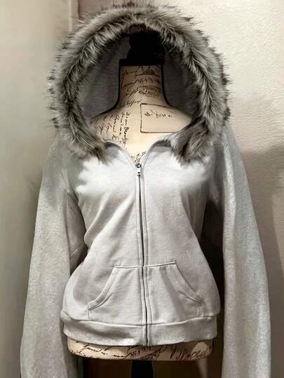 Noixe Chaqueta de sudadera corta popular para mujer