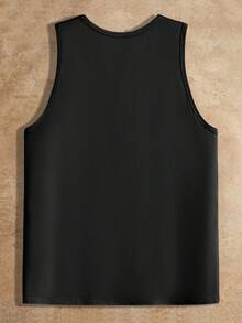 HIMLAND 3pcs Pack Men's Knitted Casual Top Men Tank Tops Pack Men Sleeveless T-Shirts White Tank Top Men Multi Pack Men Tops Sleeveless Men Tank Tops Multi Pack Men Sleeveless Tops - Black and White - View 10