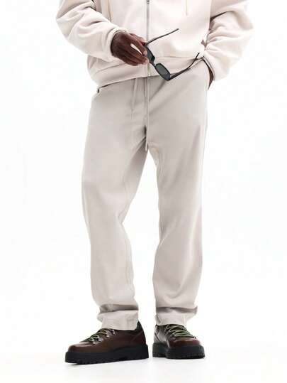 SUMWON 宽松版型抽绳慢跑裤，弹性裤脚，休闲舒适运动裤