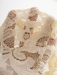 Eryvara Women's Off-Shoulder Long Sleeve Lace Patchwork Mini Dress, Summer Dress, Spring Outfit