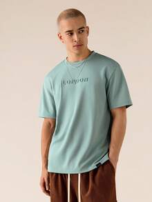 Manfinity VCAY Multi-Piece Sets Men's Knitted Casual Loose Fit Short Sleeve T-Shirts For Daily & Young Wear - Multicolor - View 4