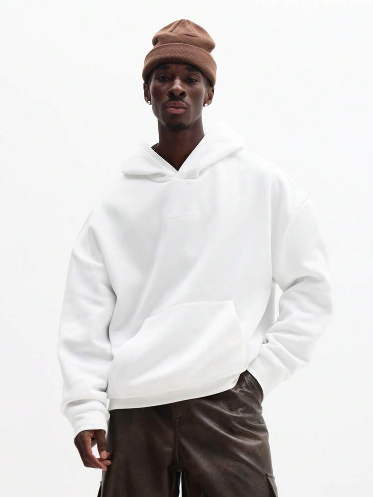 Bluza z kapturem Essential Boxy Fit z haftowanym numerem na plecach