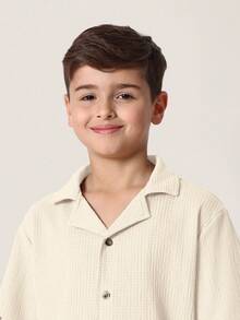 SUMWON 现代纹理两件套休闲夏季度假休闲服短袖度假海滩度假装假日套装