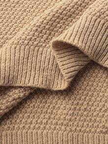 Manfinity Homme 男士撞色圆领长袖休闲宽松针织毛衣，秋冬 - 彩色 - 查看 7