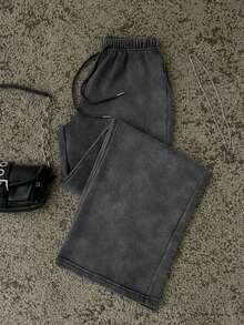 Attitoon 女士休闲低腰直筒运动裤，适合夏季，水洗