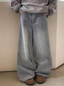 DAZY 少女喇叭裤 - 淺灰色 - 查看 6